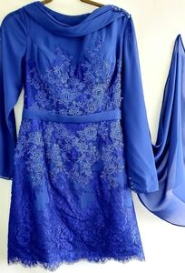 NWOT Mini Royal Blue Sheath Cocktail Dress